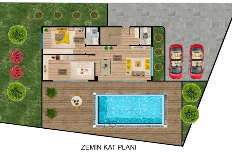 Вилла 4+1 в Бекташе, Алания, Турция | PTE-29022