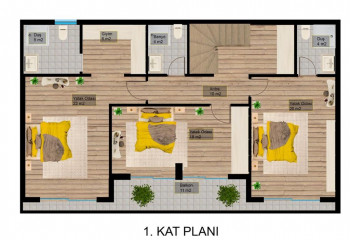 Вилла 4+1 в Бекташе, Алания, Турция | PTE-29022