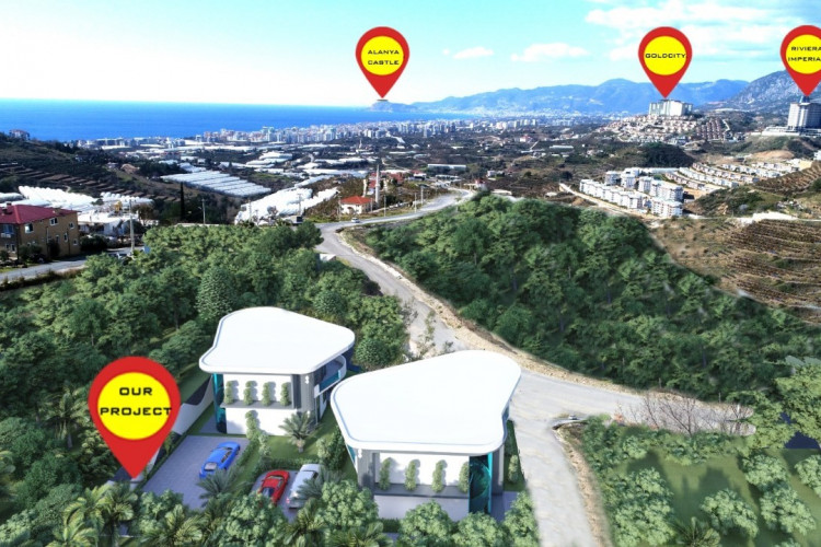 Вилла 3+1 в Каргыджаке, Алания, Турция | PKK-30621