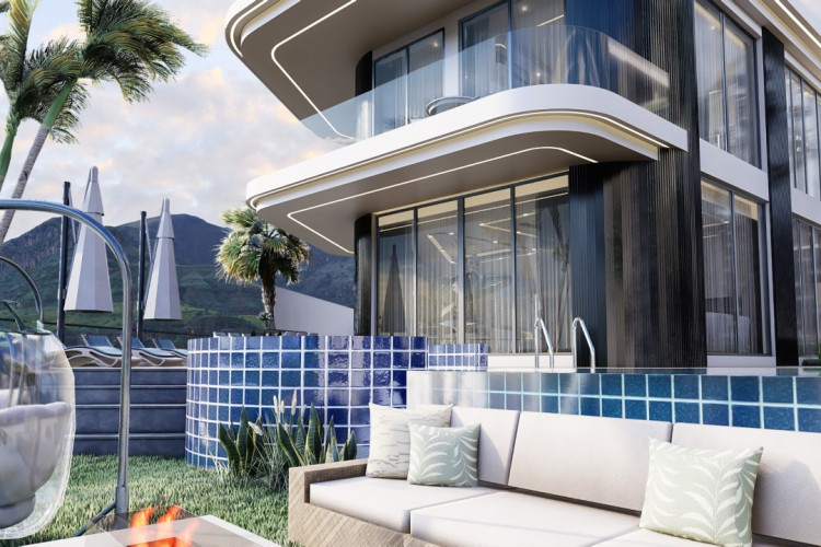 Вилла 3+1 в Каргыджаке, Алания, Турция | PTE-30622