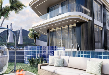 Вилла 3+1 в Каргыджаке, Алания, Турция | PTE-30622