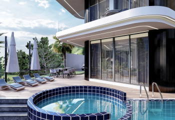 Вилла 3+1 в Каргыджаке, Алания, Турция | PTE-30622