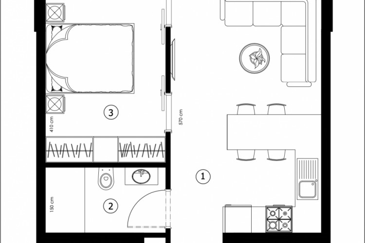 Квартира 1+1 в Кепезе, Анталия, Турция | PTE-34794