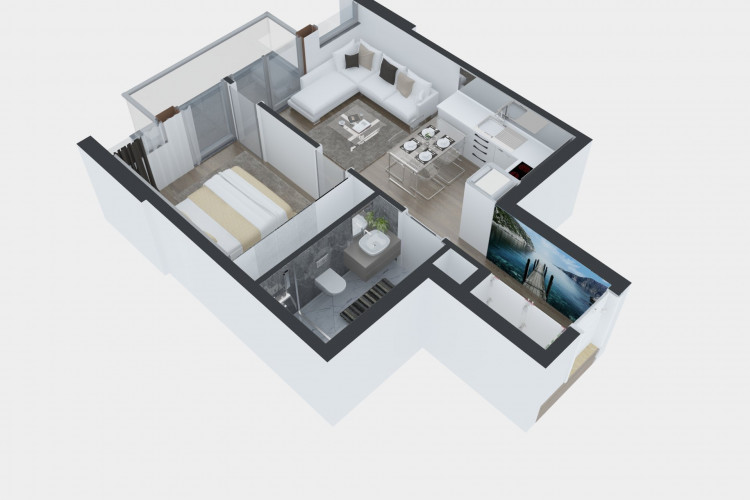 Квартира 1+1 в Кепезе, Анталия, Турция | PTE-34794