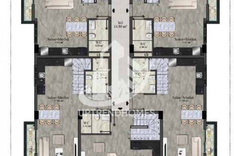 Пентхаус 1+1 в Кестеле, Турция | PBB-35633