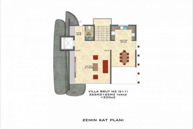 Вилла 4+1 в Тепе, Алания, Турция | PBB-36911