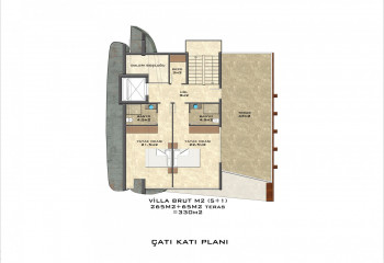 Вилла 4+1 в Тепе, Алания, Турция | PBB-36911