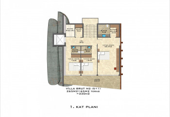 Вилла 4+1 в Тепе, Алания, Турция | PBB-36911