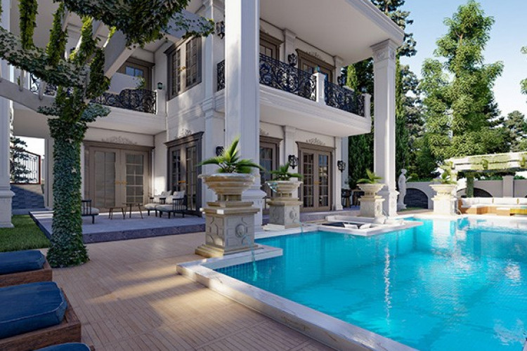 Вилла 5+1 в Каргыджаке, Алания, Турция | PTE-36898