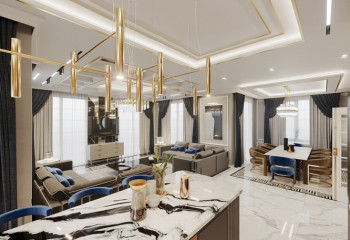 Вилла 5+1 в Каргыджаке, Алания, Турция | PTE-36898