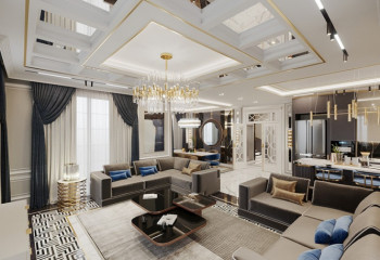 Вилла 5+1 в Каргыджаке, Алания, Турция | PTE-36898