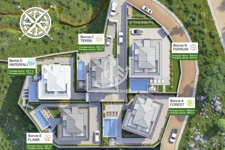 Вилла 5+1 в Демирташе, Алания, Турция | PKK-37781