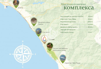 Вилла 5+1 в Демирташе, Алания, Турция | PKK-37781