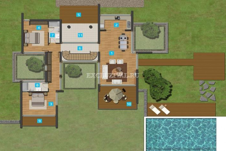 Вилла 5+1 в Бодруме, Турция | PTE-38715