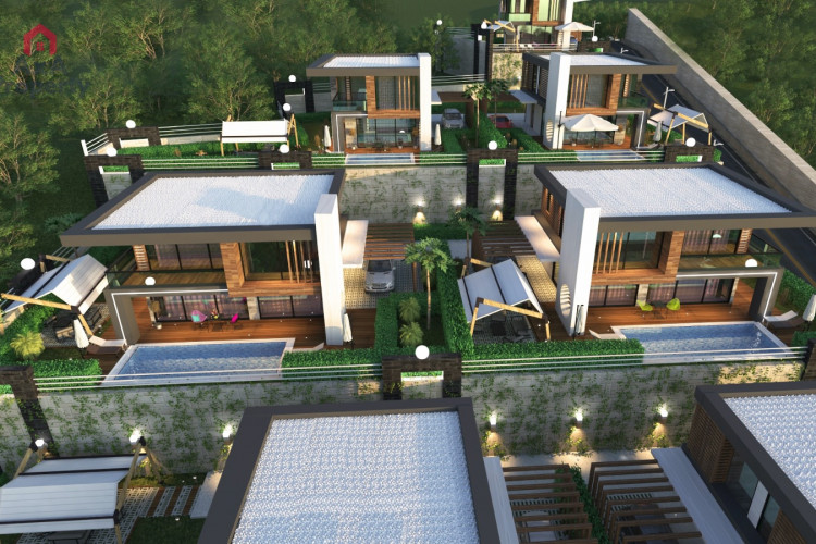 Вилла 4+1 в Каргыджаке, Алания, Турция | PKK-39471