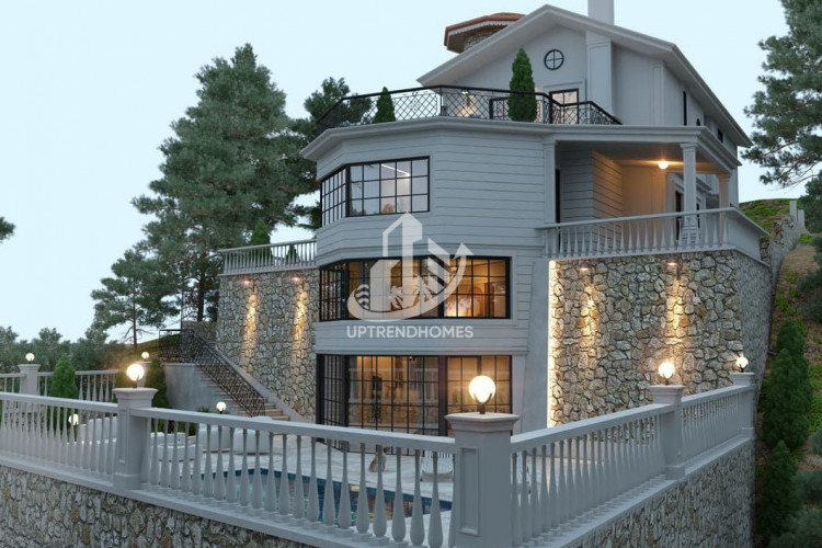 Вилла 3+1 в Каргыджаке, Алания, Турция | PTE-40187