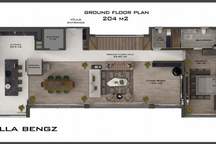 Вилла 5+1 в Тепе, Алания, Турция | PKK-42305