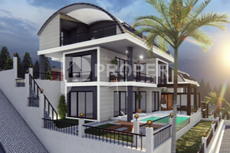 Вилла 5+1 в Бекташе, Алания, Турция | PTE-43558