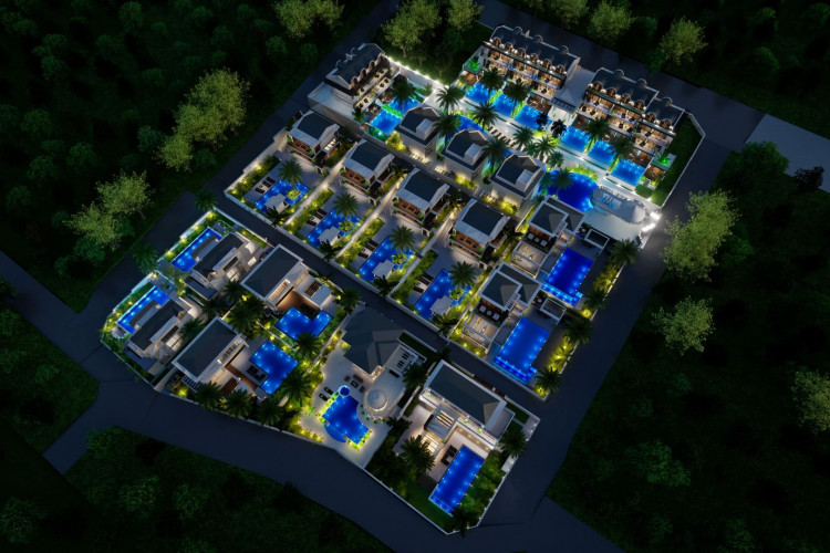 Вилла 4+1 в Олюдениз, Фетхие, Турция | PKK-43948