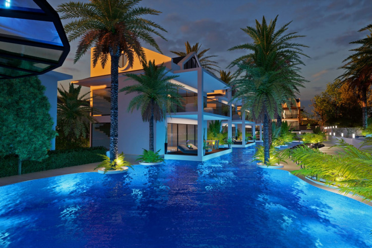 Вилла 4+1 в Олюдениз, Фетхие, Турция | PKK-43948