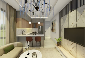 Квартира 1+1 в Алании, Турция