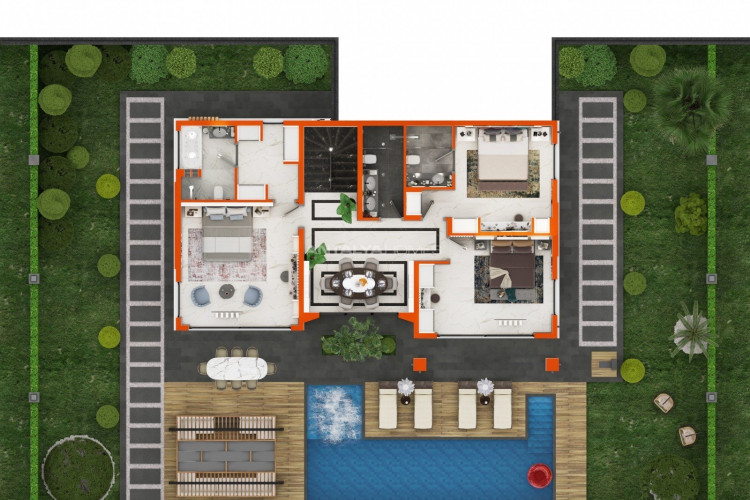 Вилла 4+1 в Алании, Турция | STE-44948