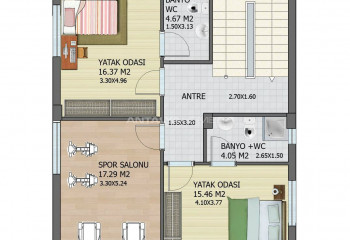 Вилла 5+1 в Дёшемеалты, Турция | SBB-44839