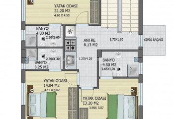 Вилла 5+1 в Дёшемеалты, Турция | SBB-44839