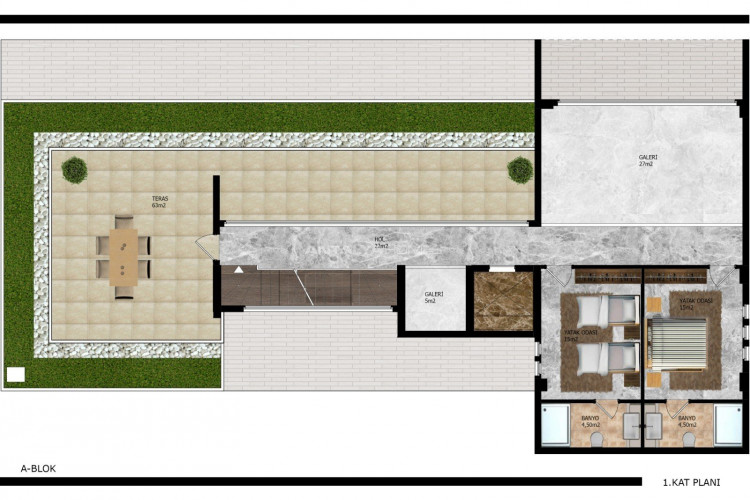 Вилла 4+1 в Алании, Турция | SBB-45000