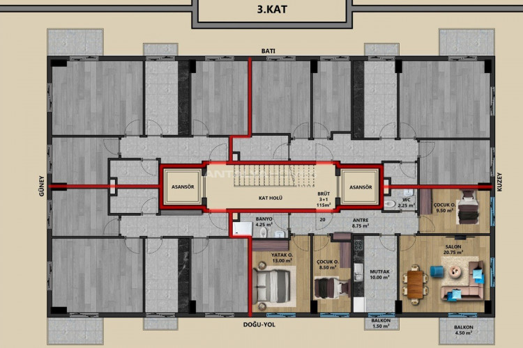 Квартира 2+1 в Анталии, Турция | STE-45210