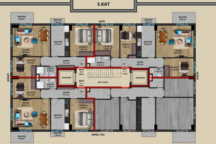 Квартира 2+1 в Анталии, Турция | STE-45210