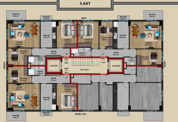 Квартира 2+1 в Анталии, Турция | STE-45210