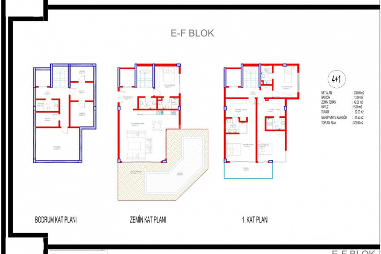 Вилла 4+1 в Алании, Турция | PTE-45283