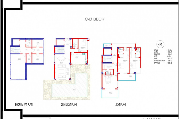 Вилла 4+1 в Алании, Турция | PTE-45283