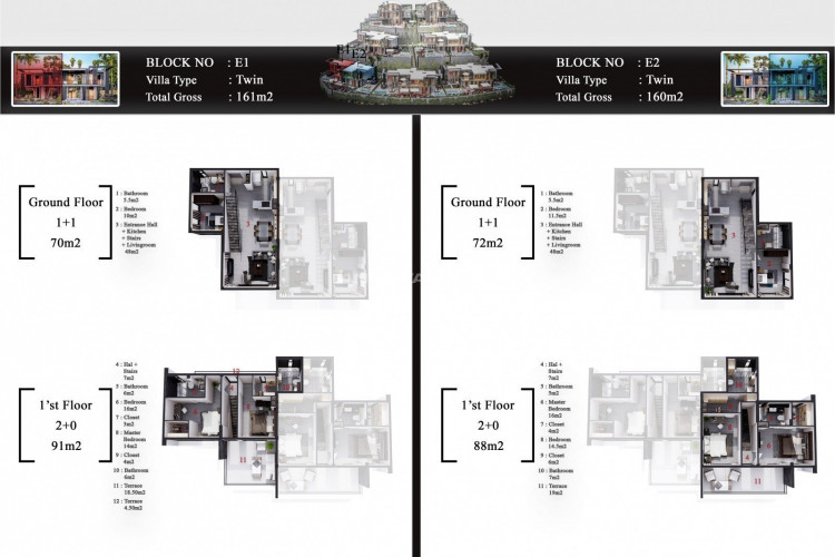 Вилла 4+1 в Алании, Турция | PBB-45419