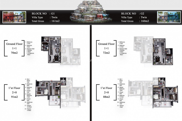 Вилла 4+1 в Алании, Турция | PKK-45418