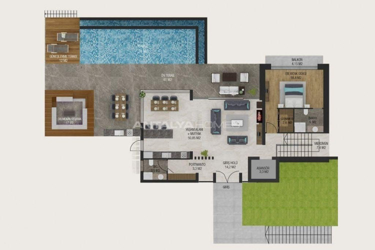 Вилла 5+1 в Бодруме, Турция | SBB-45703