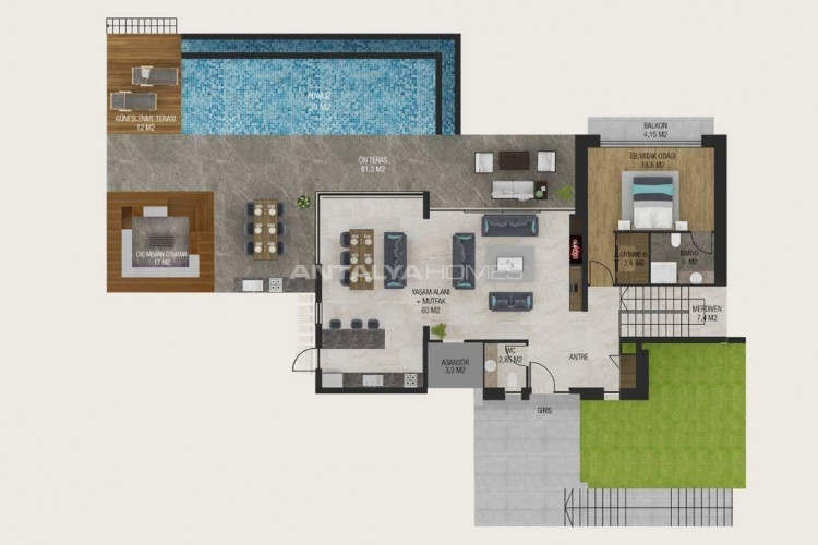 Вилла 5+1 в Бодруме, Турция | SBB-45703