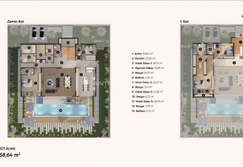 Вилла 6+1 в Бююкчекмедже, Турция | PKK-46744