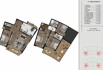 Пентхаус 1+1 в Башискеле, Турция | STE-46787