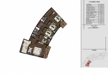 Пентхаус 1+1 в Башискеле, Турция | STE-46787