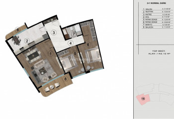 Пентхаус 1+1 в Башискеле, Турция | STE-46787