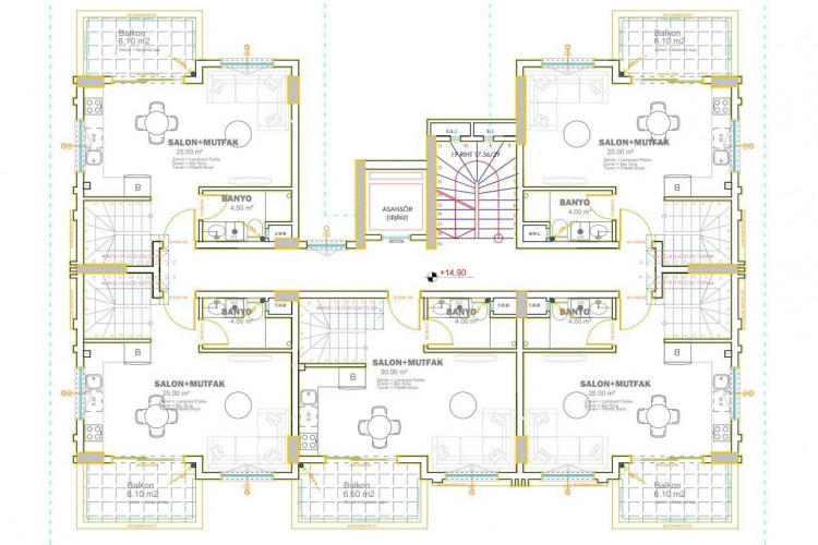 Пентхаус 2+1 в Алании, Турция | PKK-47079