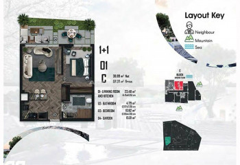 Квартира 2+1 в Чинарджике, Турция | PTE-47194