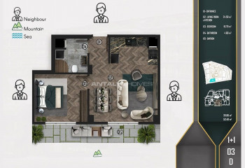 Квартира 2+1 в Чинарджике, Турция | PTE-47194