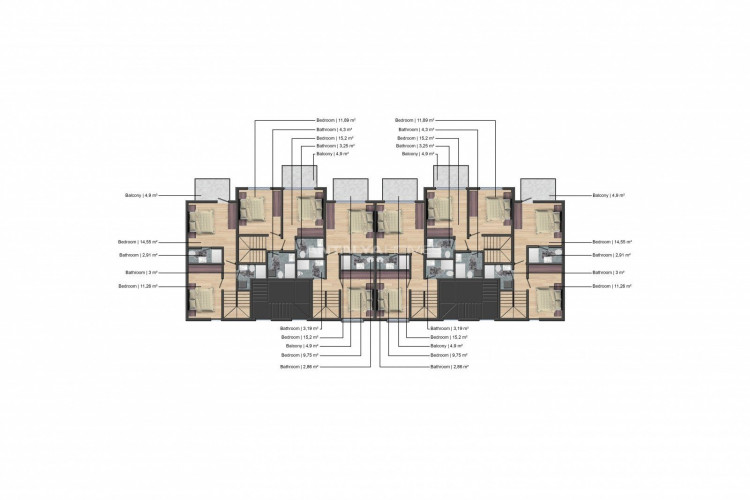 Квартира 1+1 в Фетхие, Турция | STE-47464