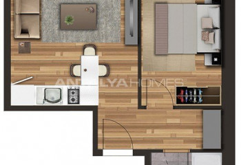 Квартира 1+1 в Стамбуле, Турция | PKK-47474