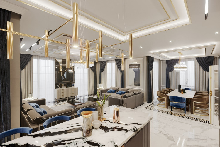 Вилла 5+1 в Каргыджаке, Алания, Турция | PTE-47981