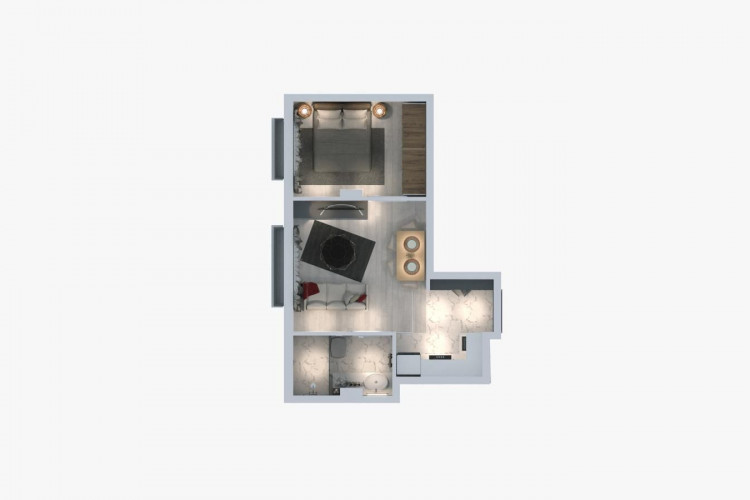 Квартира 1+1 в Дёшемеалты, Турция | PKK-48183