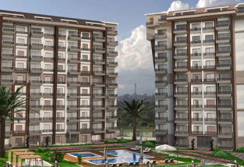 Квартира 1+1 в Газипаше, Турция